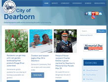 Tablet Screenshot of cityofdearborn.org